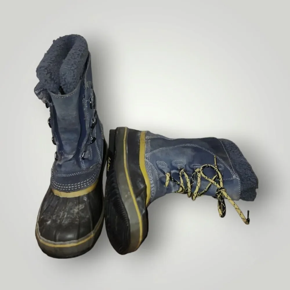 L.L.Bean Kids Winter Snow Boot Suede Rubber Size 6